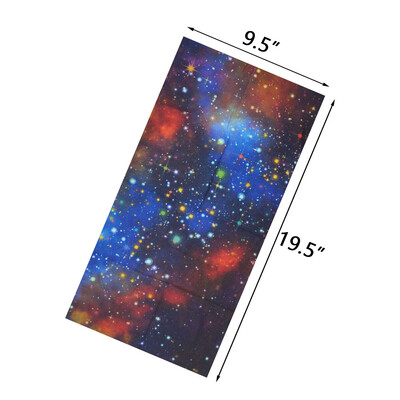 Πολύχρωμο τοπίο με έναστρο μοτίβο μαλλιά Bandana Galaxy Sky Printed Γυναίκες Κάμπινγκ Ταξίδι Λαιμός Κασκόλ Άνδρες Τρέξιμο Headband Gaiter
