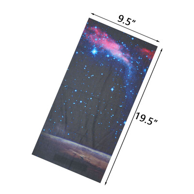 Πολύχρωμο τοπίο με έναστρο μοτίβο μαλλιά Bandana Galaxy Sky Printed Γυναίκες Κάμπινγκ Ταξίδι Λαιμός Κασκόλ Άνδρες Τρέξιμο Headband Gaiter