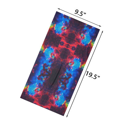 Πολύχρωμο τοπίο με έναστρο μοτίβο μαλλιά Bandana Galaxy Sky Printed Γυναίκες Κάμπινγκ Ταξίδι Λαιμός Κασκόλ Άνδρες Τρέξιμο Headband Gaiter