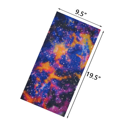Πολύχρωμο τοπίο με έναστρο μοτίβο μαλλιά Bandana Galaxy Sky Printed Γυναίκες Κάμπινγκ Ταξίδι Λαιμός Κασκόλ Άνδρες Τρέξιμο Headband Gaiter