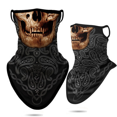 Lubanja Balaclava traka za glavu Paisley vratna maska s cijevnom maskom za uši Maska za lice otporna na vjetar Biciklistička maska za šal za noć vještica Muškarci Žene