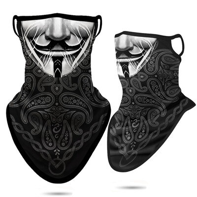 Lubanja Balaclava traka za glavu Paisley vratna maska s cijevnom maskom za uši Maska za lice otporna na vjetar Biciklistička maska za šal za noć vještica Muškarci Žene