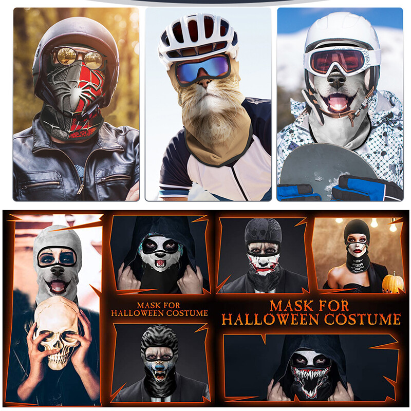 Lubanja Balaclava traka za glavu Paisley vratna maska s cijevnom maskom za uši Maska za lice otporna na vjetar Biciklistička maska za šal za noć vještica Muškarci Žene