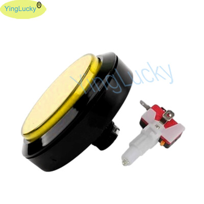 Κουμπί LED Arcade 100mm με ενσωματωμένο διακόπτη επαναφοράς, επίπεδο φωτιζόμενο κουμπί, μεγάλο κουμπί για γερανό κονσόλας παιχνιδιών