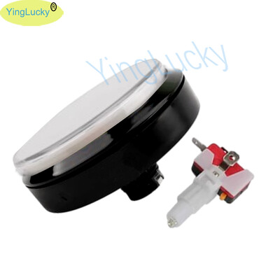 Κουμπί LED Arcade 100mm με ενσωματωμένο διακόπτη επαναφοράς, επίπεδο φωτιζόμενο κουμπί, μεγάλο κουμπί για γερανό κονσόλας παιχνιδιών