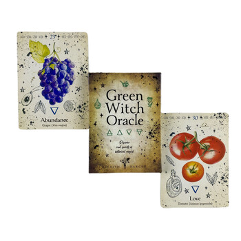 Green Witch Oracle Cards Μαντεία Tarot Divination Edition Creativity Deck επιτραπέζιου παιχνιδιού