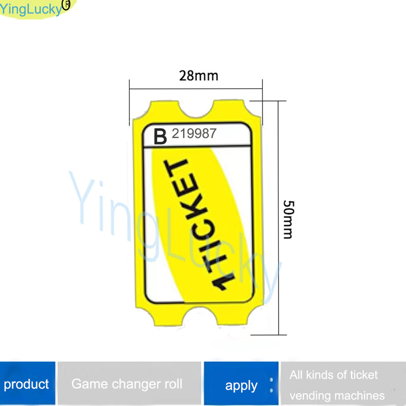 2000 kom/lot Arcade Lutrija Papirnate ulaznice otkup za zabavni park Arcade Ticket Crane Machine Igre na kovanice Neo Geo