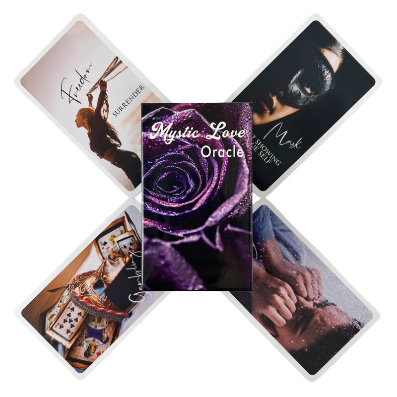 Mystic Love Oracle Cards Παιχνίδι μαντείας Tarot Divination Visions Edition Messages Board Deck