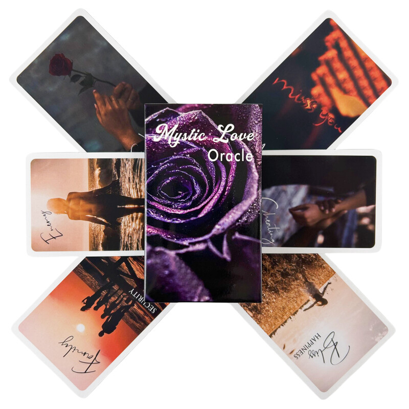 Mystic Love Oracle Cards Παιχνίδι μαντείας Tarot Divination Visions Edition Messages Board Deck