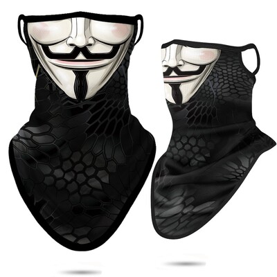 3D Punisher Mask Balaclava Earloop Bandana Προστατευτική Μάσκα Προσώπου Ποδηλασία Κασκόλ Κυνήγι Κάμπινγκ Αθλητισμός Υπαίθριος γκέτα λαιμού Καλοκαίρι