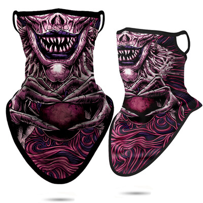 3D Punisher Mask Balaclava Earloop Bandana Προστατευτική Μάσκα Προσώπου Ποδηλασία Κασκόλ Κυνήγι Κάμπινγκ Αθλητισμός Υπαίθριος γκέτα λαιμού Καλοκαίρι