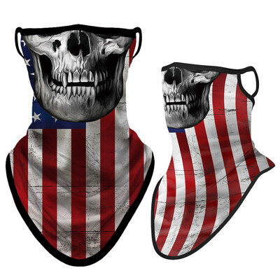 3D Punisher Mask Balaclava Earloop Bandana Προστατευτική Μάσκα Προσώπου Ποδηλασία Κασκόλ Κυνήγι Κάμπινγκ Αθλητισμός Υπαίθριος γκέτα λαιμού Καλοκαίρι