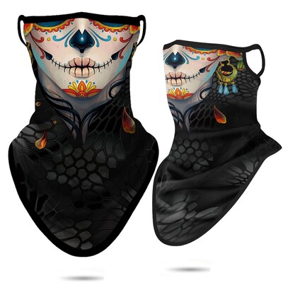 3D Punisher Mask Balaclava Earloop Bandana Προστατευτική Μάσκα Προσώπου Ποδηλασία Κασκόλ Κυνήγι Κάμπινγκ Αθλητισμός Υπαίθριος γκέτα λαιμού Καλοκαίρι