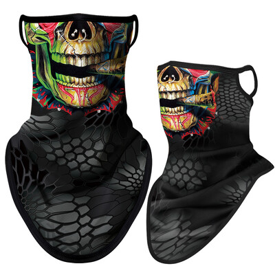 3D Punisher Mask Balaclava Earloop Bandana Προστατευτική Μάσκα Προσώπου Ποδηλασία Κασκόλ Κυνήγι Κάμπινγκ Αθλητισμός Υπαίθριος γκέτα λαιμού Καλοκαίρι