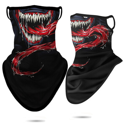 3D Punisher Mask Balaclava Earloop Bandana Προστατευτική Μάσκα Προσώπου Ποδηλασία Κασκόλ Κυνήγι Κάμπινγκ Αθλητισμός Υπαίθριος γκέτα λαιμού Καλοκαίρι