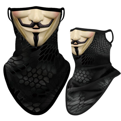 3D Punisher Mask Balaclava Earloop Bandana Προστατευτική Μάσκα Προσώπου Ποδηλασία Κασκόλ Κυνήγι Κάμπινγκ Αθλητισμός Υπαίθριος γκέτα λαιμού Καλοκαίρι