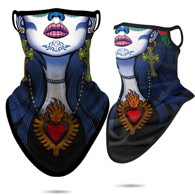 3D Punisher Mask Balaclava Earloop Bandana Προστατευτική Μάσκα Προσώπου Ποδηλασία Κασκόλ Κυνήγι Κάμπινγκ Αθλητισμός Υπαίθριος γκέτα λαιμού Καλοκαίρι