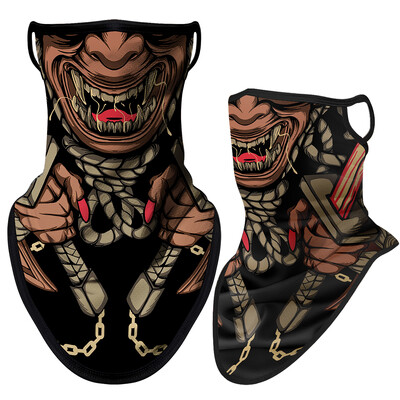 3D Punisher Mask Balaclava Earloop Bandana Προστατευτική Μάσκα Προσώπου Ποδηλασία Κασκόλ Κυνήγι Κάμπινγκ Αθλητισμός Υπαίθριος γκέτα λαιμού Καλοκαίρι