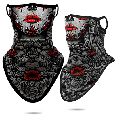 3D Punisher Mask Balaclava Earloop Bandana Προστατευτική Μάσκα Προσώπου Ποδηλασία Κασκόλ Κυνήγι Κάμπινγκ Αθλητισμός Υπαίθριος γκέτα λαιμού Καλοκαίρι