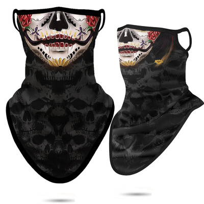 3D Punisher Mask Balaclava Earloop Bandana Προστατευτική Μάσκα Προσώπου Ποδηλασία Κασκόλ Κυνήγι Κάμπινγκ Αθλητισμός Υπαίθριος γκέτα λαιμού Καλοκαίρι