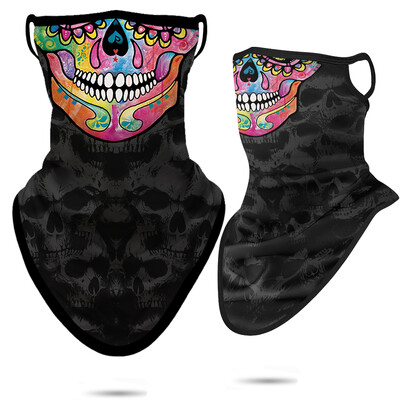 3D Punisher Mask Balaclava Earloop Bandana Προστατευτική Μάσκα Προσώπου Ποδηλασία Κασκόλ Κυνήγι Κάμπινγκ Αθλητισμός Υπαίθριος γκέτα λαιμού Καλοκαίρι