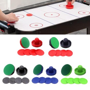 Air Hockey Pushers και Air Hockey Pucks Family Game Goal Handles Pushers