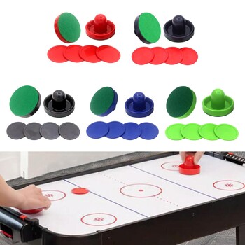 Air Hockey Pushers και Air Hockey Pucks Family Game Goal Handles Pushers