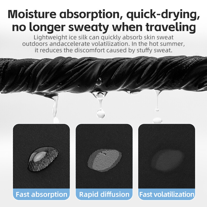 ROCKBROS Letná hodvábna maska s anti-UV filtrom, rýchloschnúca, kryt na tvár, opaľovací krém, bandana, priedušná ochrana krku, závesná šatka na uši