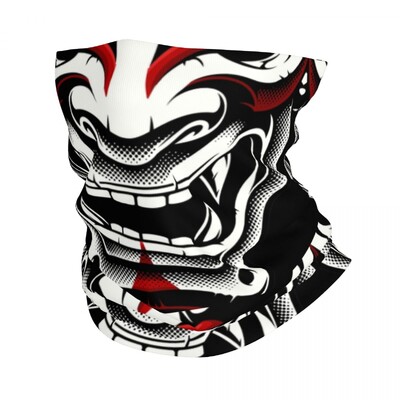 Prilagođene nevjerojatne samurajske zlatne bandane gamaše za planinarenje, lov, muškarci, žene, omotani šal Japan Oni Demon, toplija traka za glavu