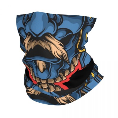 Prilagođene nevjerojatne samurajske zlatne bandane gamaše za planinarenje, lov, muškarci, žene, omotani šal Japan Oni Demon, toplija traka za glavu