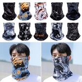 Καλοκαίρι lce Silk Breathable Bandana Ποδηλασία Τρέξιμο Κασκόλ Ιππασία Πεζοπορία Αθλητική μάσκα προσώπου Κάλυμμα Cool μαντήλι άντρες γυναίκες