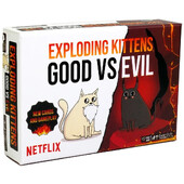 Exploding Kittens Good vs Evil 55 Cards Elevate with New Characters Οικογενειακά παιχνίδια για παιδιά και ενήλικες Αστεία παιχνίδια καρτών Επιτραπέζιο παιχνίδι