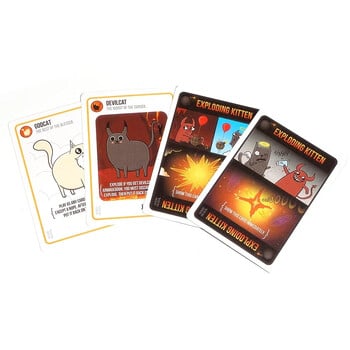 Exploding Kittens Good vs Evil 55 Cards Elevate with New Characters Οικογενειακά παιχνίδια για παιδιά και ενήλικες Αστεία παιχνίδια καρτών Επιτραπέζιο παιχνίδι