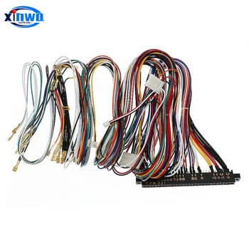 Βύσμα 56 ακίδων 28p Jamma Wire Harness Box Cga Vga Coin Video Arcade Πίνακας παιχνιδιών Sanwa Κουμπί Joystick Cable Neo Geo Mvs Cabinet