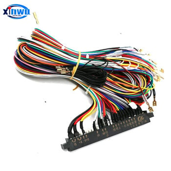 Βύσμα 56 ακίδων 28p Jamma Wire Harness Box Cga Vga Coin Video Arcade Πίνακας παιχνιδιών Sanwa Κουμπί Joystick Cable Neo Geo Mvs Cabinet