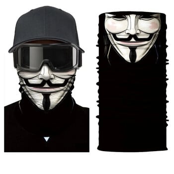 Cool Robot Skull Halloween Mask Κασκόλ Joker Headband Balaclavas Μάσκα προσώπου για μοτοσικλέτα για ψάρεμα ποδηλασίας σκι