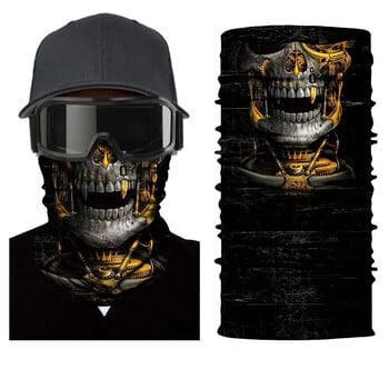 Cool Robot Skull Halloween Mask Κασκόλ Joker Headband Balaclavas Μάσκα προσώπου για μοτοσικλέτα για ψάρεμα ποδηλασίας σκι