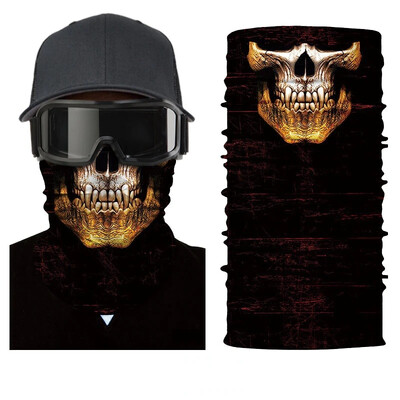 Cool robotska lubanja maska za noć vještica šal joker traka za glavu balaclava maska za lice za biciklizam ribolov skijanje motocikl