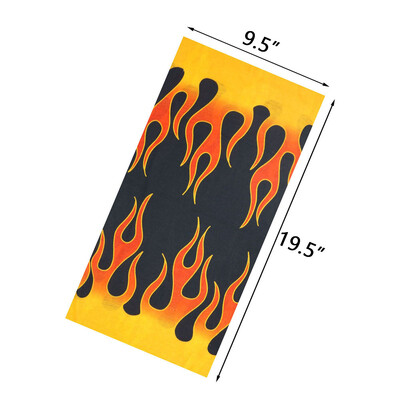 Άνδρες Γυναίκες πεζοπορία Μπαντάνες χωρίς ραφή μαντίλα κεφαλής λαιμού κάμπινγκ γκέτα κάλυμμα Fire Landscape Printed Headband Snood Face Shield