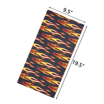 Άνδρες Γυναίκες πεζοπορία Μπαντάνες χωρίς ραφή μαντίλα κεφαλής λαιμού κάμπινγκ γκέτα κάλυμμα Fire Landscape Printed Headband Snood Face Shield