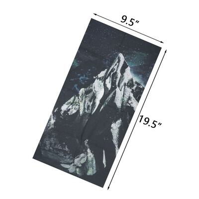 Άνδρες Γυναίκες πεζοπορία Μπαντάνες χωρίς ραφή μαντίλα κεφαλής λαιμού κάμπινγκ γκέτα κάλυμμα Fire Landscape Printed Headband Snood Face Shield