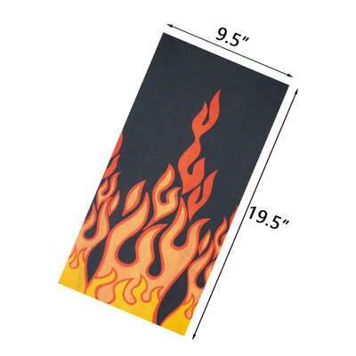 Άνδρες Γυναίκες πεζοπορία Μπαντάνες χωρίς ραφή μαντίλα κεφαλής λαιμού κάμπινγκ γκέτα κάλυμμα Fire Landscape Printed Headband Snood Face Shield