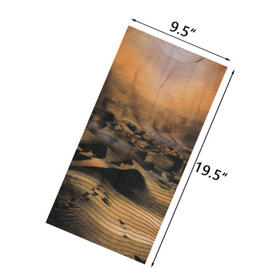 Άνδρες Γυναίκες πεζοπορία Μπαντάνες χωρίς ραφή μαντίλα κεφαλής λαιμού κάμπινγκ γκέτα κάλυμμα Fire Landscape Printed Headband Snood Face Shield