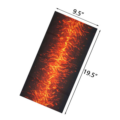 Άνδρες Γυναίκες πεζοπορία Μπαντάνες χωρίς ραφή μαντίλα κεφαλής λαιμού κάμπινγκ γκέτα κάλυμμα Fire Landscape Printed Headband Snood Face Shield