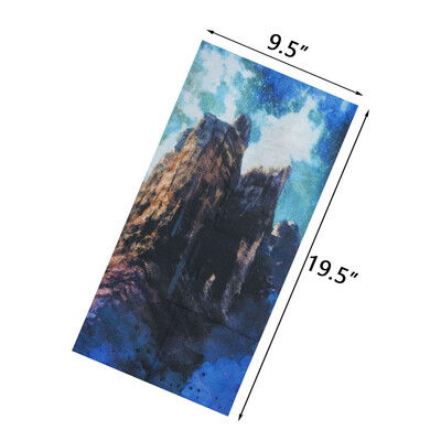 Άνδρες Γυναίκες πεζοπορία Μπαντάνες χωρίς ραφή μαντίλα κεφαλής λαιμού κάμπινγκ γκέτα κάλυμμα Fire Landscape Printed Headband Snood Face Shield