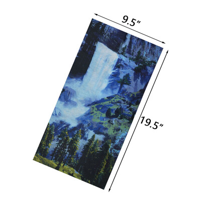 Άνδρες Γυναίκες πεζοπορία Μπαντάνες χωρίς ραφή μαντίλα κεφαλής λαιμού κάμπινγκ γκέτα κάλυμμα Fire Landscape Printed Headband Snood Face Shield