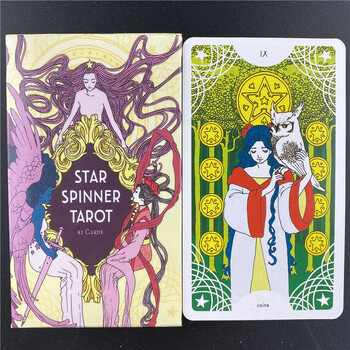 Star Spinner Tarot Αγγλική έκδοση Τραπέζι κατάστρωμα Ταρώ Oracle Card Διασκέδαση Παίζοντας Επιτραπέζια Παιχνίδια Επιτραπέζια Μαντεία PDF Guidebook witch