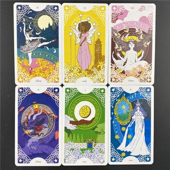 Star Spinner Tarot Αγγλική έκδοση Τραπέζι κατάστρωμα Ταρώ Oracle Card Διασκέδαση Παίζοντας Επιτραπέζια Παιχνίδια Επιτραπέζια Μαντεία PDF Guidebook witch