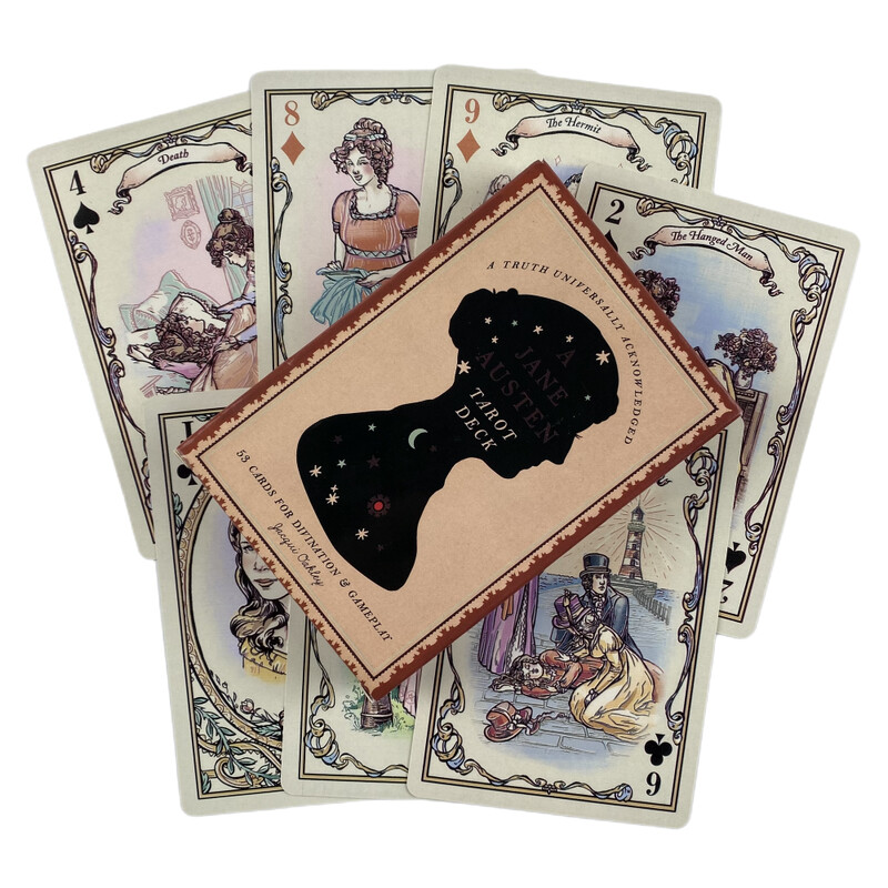 A Jane Austen Tarot Cards A 53 Deck Oracle English Visions Divination Edition Borad Παίζοντας παιχνίδια