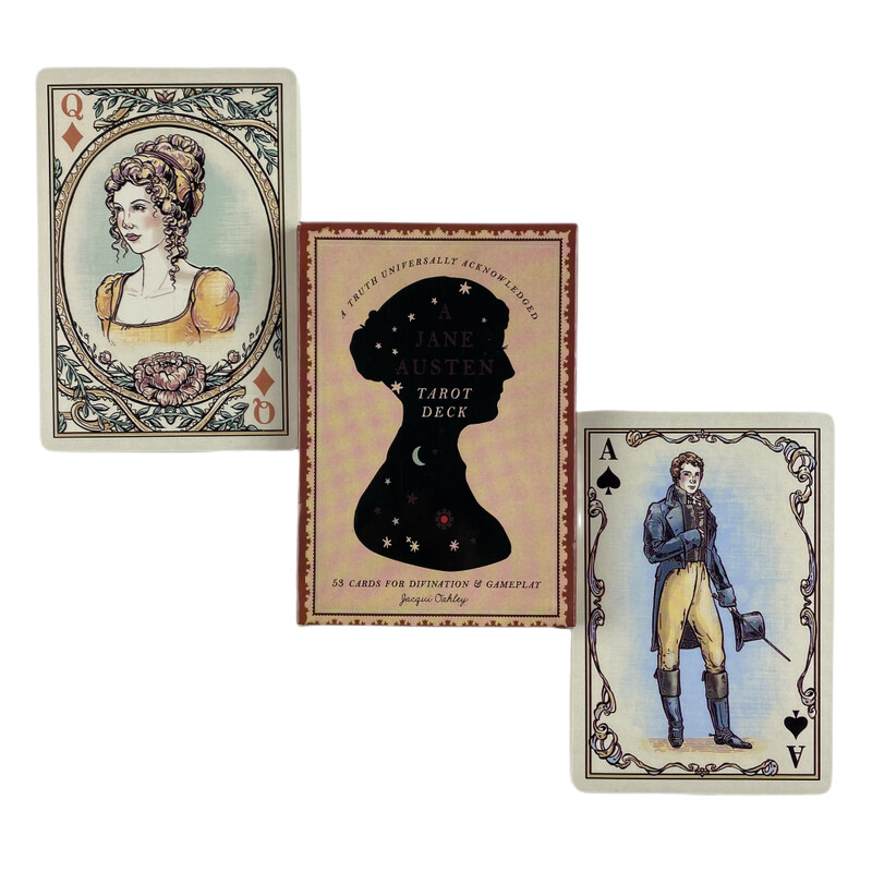 A Jane Austen Tarot Cards A 53 Deck Oracle English Visions Divination Edition Borad Παίζοντας παιχνίδια
